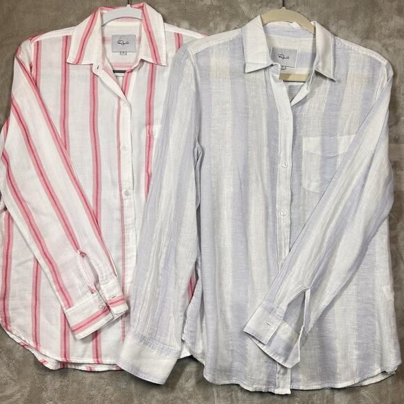 Lot 2 Rails Shirt Womens Small Cotton - Picture 1 of 9